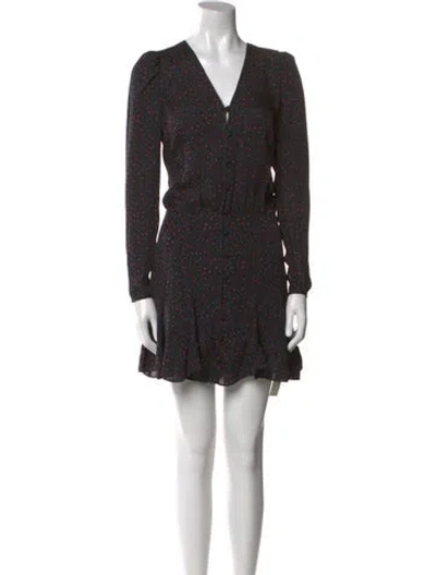 Pre-owned Veronica Beard Silk Mini Dress In Black