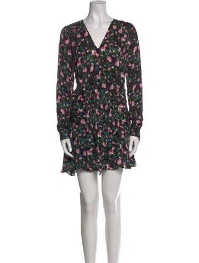 Pre-owned Veronica Beard Silk Mini Dress In Black