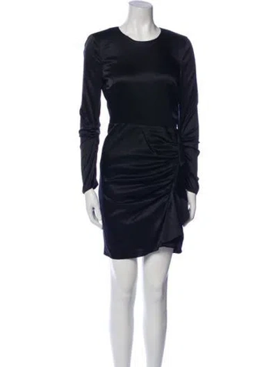 Pre-owned Veronica Beard Silk Mini Dress In Black