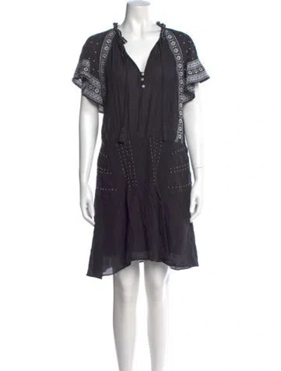 Pre-owned Veronica Beard Silk Mini Dress In Black