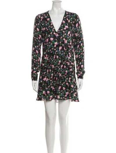 Pre-owned Veronica Beard Silk Mini Dress In Black