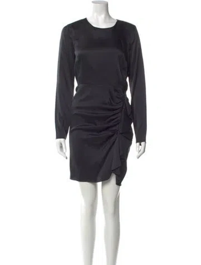 Pre-owned Veronica Beard Silk Mini Dress In Black