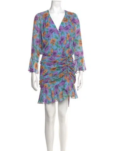 Pre-owned Veronica Beard Silk Mini Dress In Black