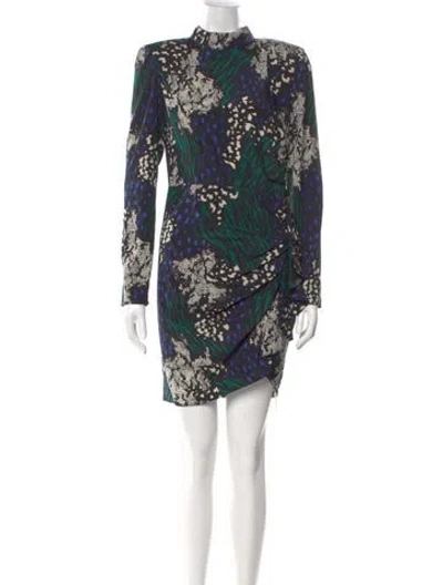 Pre-owned Veronica Beard Silk Mini Dress In Black