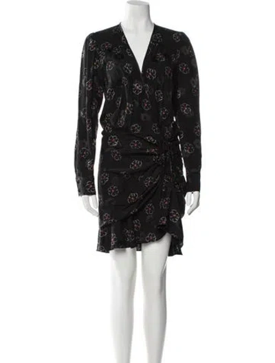 Pre-owned Veronica Beard Silk Mini Dress In Black