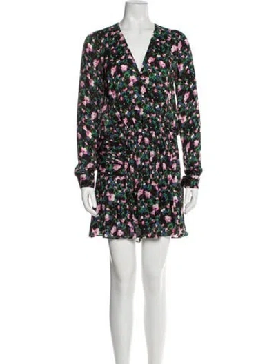 Pre-owned Veronica Beard Silk Mini Dress In Black