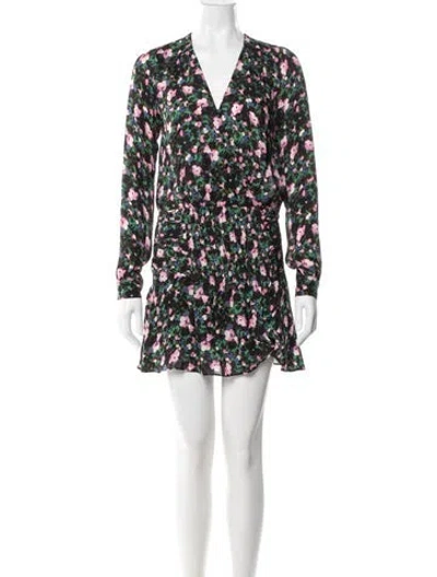 Pre-owned Veronica Beard Silk Mini Dress In Black