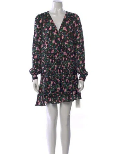 Pre-owned Veronica Beard Silk Mini Dress In Black