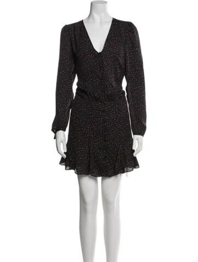 Pre-owned Veronica Beard Silk Mini Dress In Black