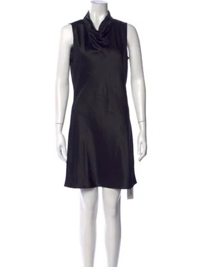 Pre-owned Veronica Beard Silk Mini Dress In Black