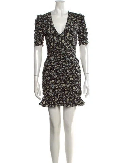 Pre-owned Veronica Beard Silk Mini Dress In Black