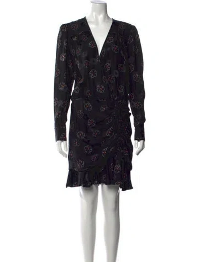 Pre-owned Veronica Beard Silk Mini Dress In Black