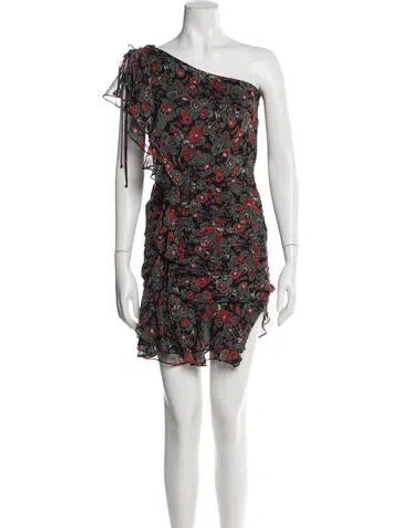 Pre-owned Veronica Beard Silk Mini Dress In Black