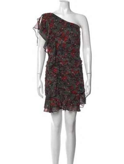 Pre-owned Veronica Beard Silk Mini Dress In Black
