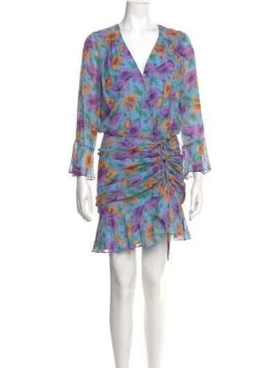 Pre-owned Veronica Beard Silk Mini Dress In Black