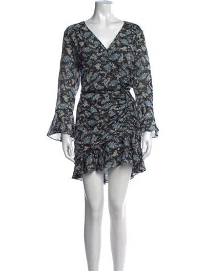 Pre-owned Veronica Beard Silk Mini Dress In Black