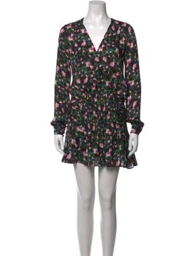 Pre-owned Veronica Beard Silk Mini Dress In Black