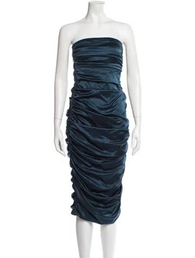 Pre-owned Veronica Beard Silk Mini Dress In Blue