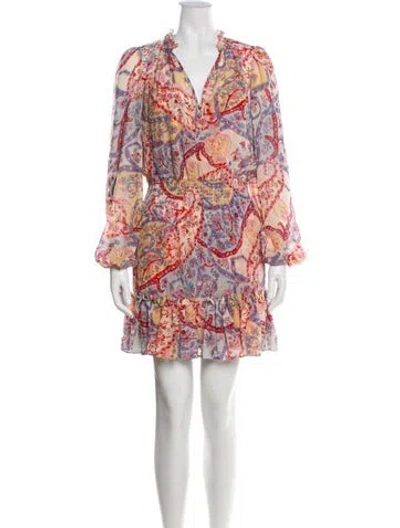 Pre-owned Veronica Beard Silk Mini Dress In Blue