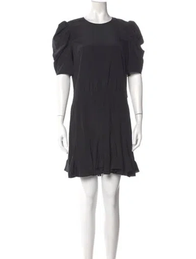 Pre-owned Veronica Beard Silk Mini Dress In Gray