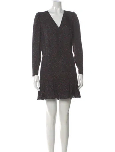 Pre-owned Veronica Beard Silk Mini Dress In Green