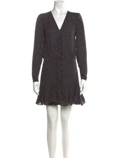 Pre-owned Veronica Beard Silk Mini Dress In Green