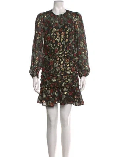 Pre-owned Veronica Beard Silk Mini Dress In Multi