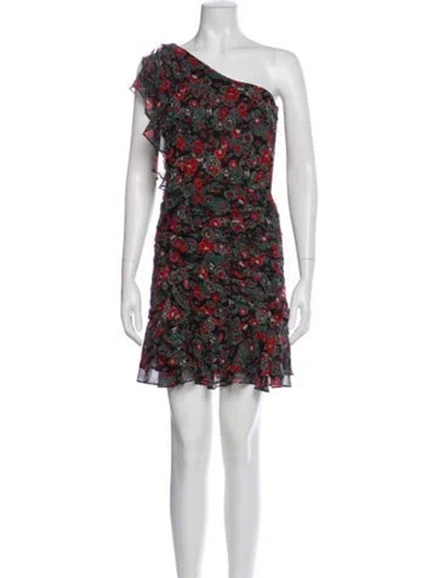 Pre-owned Veronica Beard Silk Mini Dress In Multi