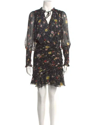 Pre-owned Veronica Beard Silk Mini Dress In Multi