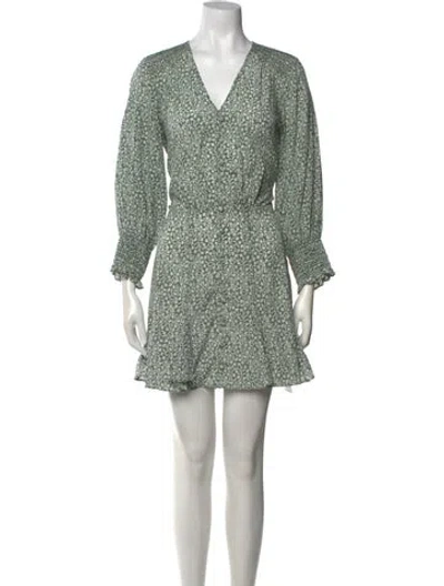 Pre-owned Veronica Beard Silk Mini Dress In Multi