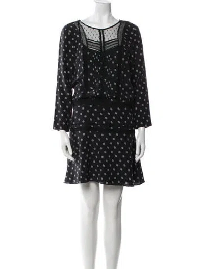 Pre-owned Veronica Beard Silk Mini Dress In Multi