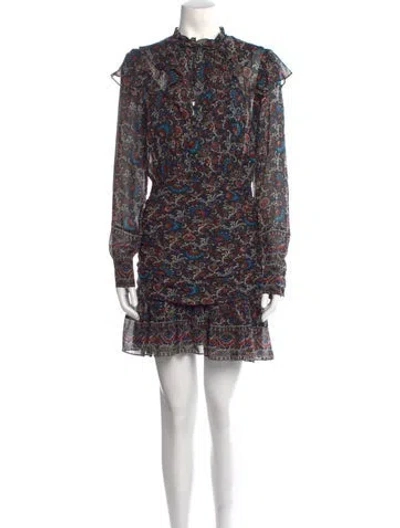 Pre-owned Veronica Beard Silk Mini Dress In Multi