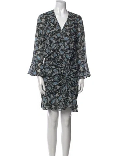 Pre-owned Veronica Beard Silk Mini Dress In Multi