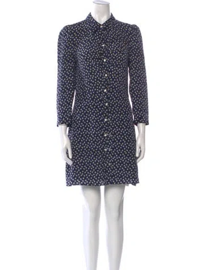 Pre-owned Veronica Beard Silk Mini Dress In Multi