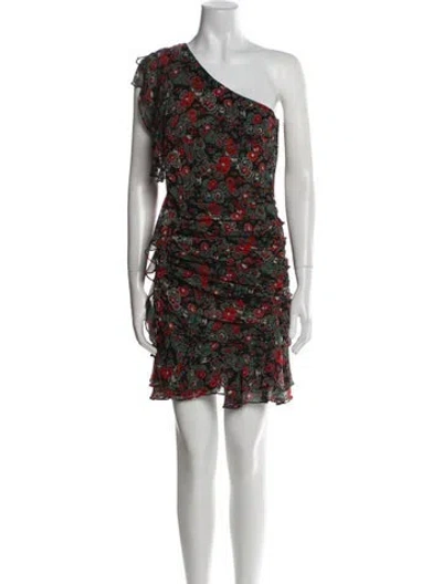 Pre-owned Veronica Beard Silk Mini Dress In Multi