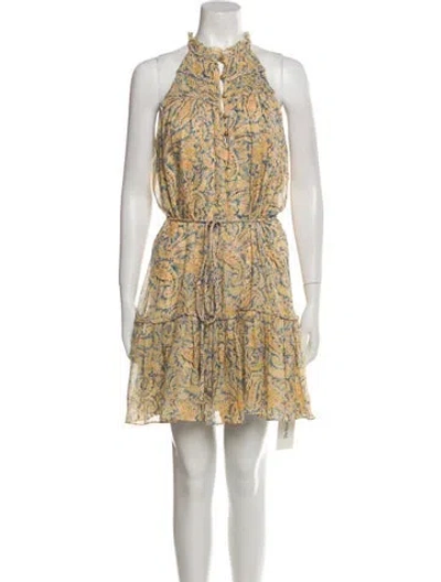 Pre-owned Veronica Beard Silk Mini Dress In Multi