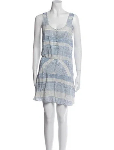 Pre-owned Veronica Beard Silk Mini Dress In Multi