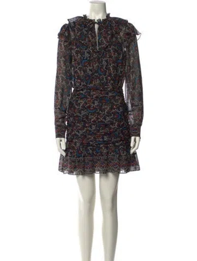 Pre-owned Veronica Beard Silk Mini Dress In Multi