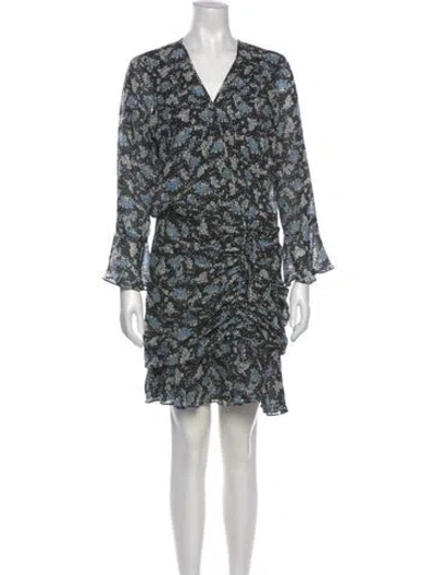 Pre-owned Veronica Beard Silk Mini Dress In Multi