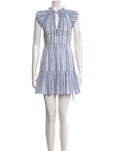 Pre-owned Veronica Beard Silk Mini Dress In Multi