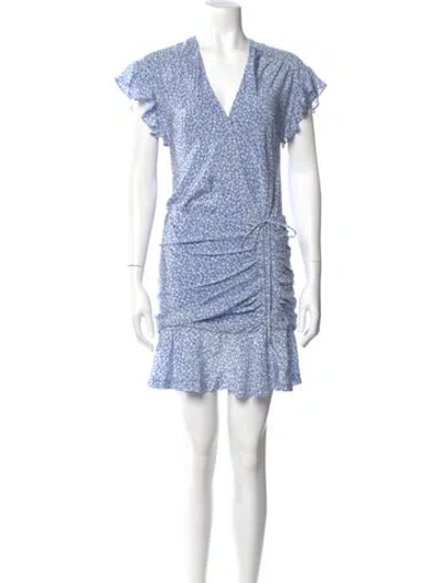 Pre-owned Veronica Beard Silk Mini Dress In Multi