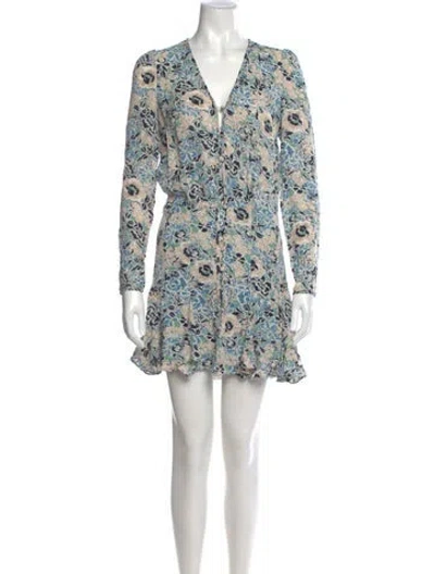 Pre-owned Veronica Beard Silk Mini Dress In Multi