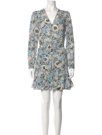 Pre-owned Veronica Beard Silk Mini Dress In Multi
