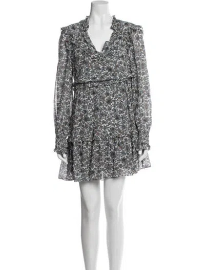 Pre-owned Veronica Beard Silk Mini Dress In Multi