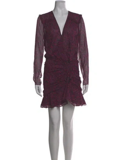 Pre-owned Veronica Beard Silk Mini Dress In Multi