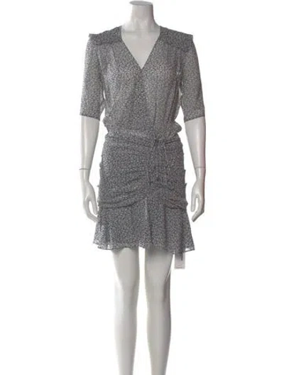Pre-owned Veronica Beard Silk Mini Dress In Multi