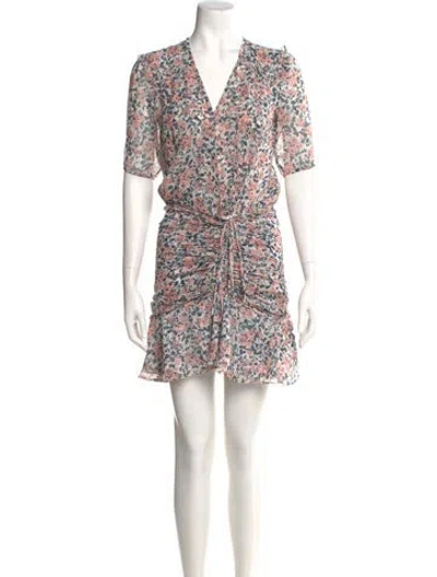 Pre-owned Veronica Beard Silk Mini Dress In Multi