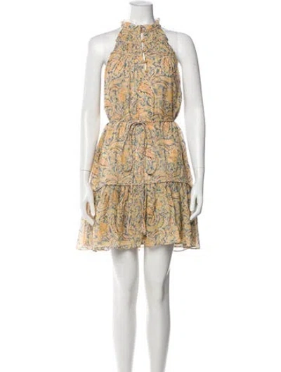 Pre-owned Veronica Beard Silk Mini Dress In Multi