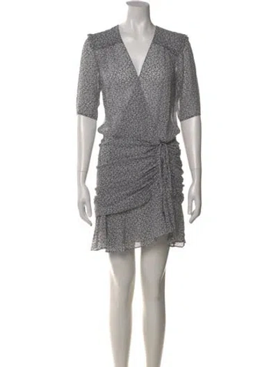 Pre-owned Veronica Beard Silk Mini Dress In Multi