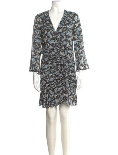 Pre-owned Veronica Beard Silk Mini Dress In Multi